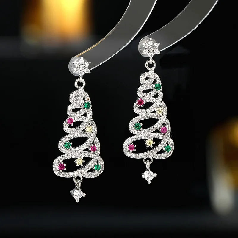 Colorful Christmas Tree Hanging Jewelry Gift
