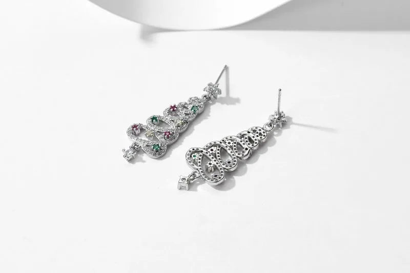 Colorful Christmas Tree Hanging Jewelry Gift