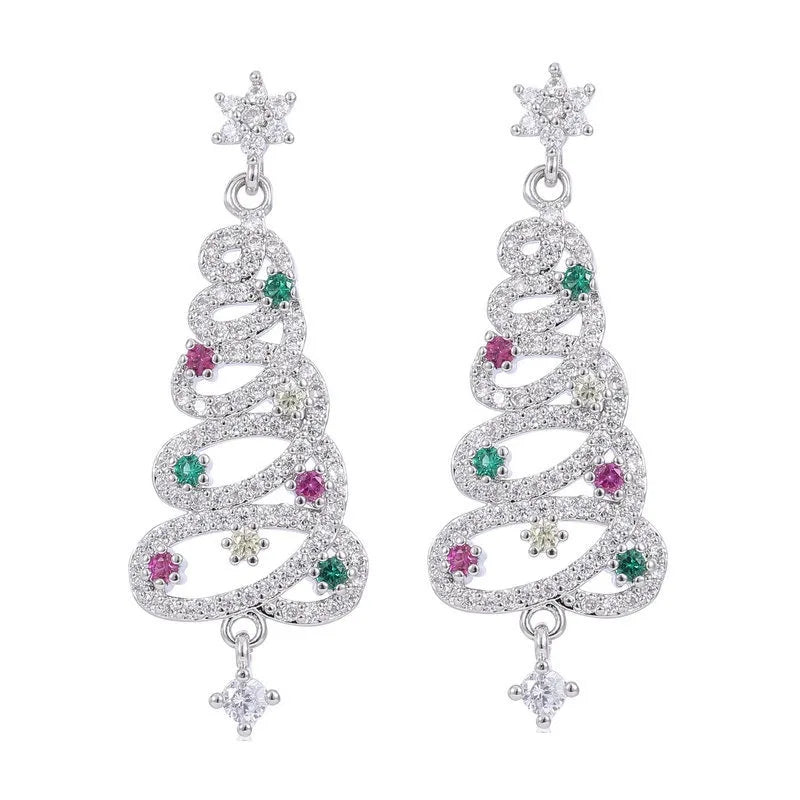 Colorful Christmas Tree Hanging Jewelry Gift