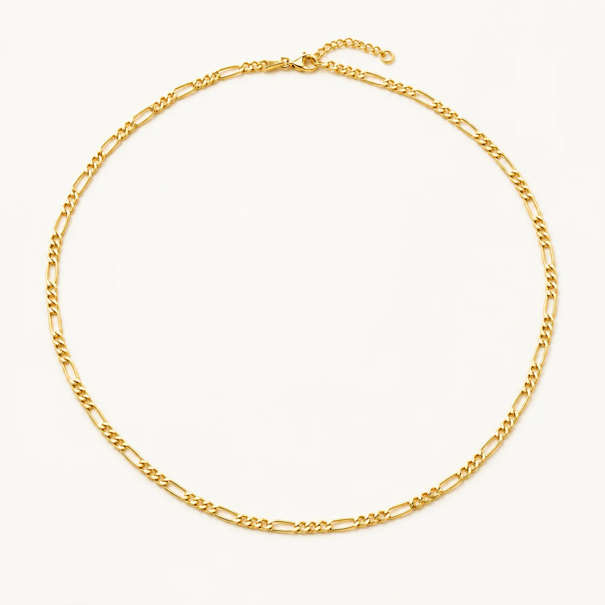 Solene gold-plated Figaro chain necklace