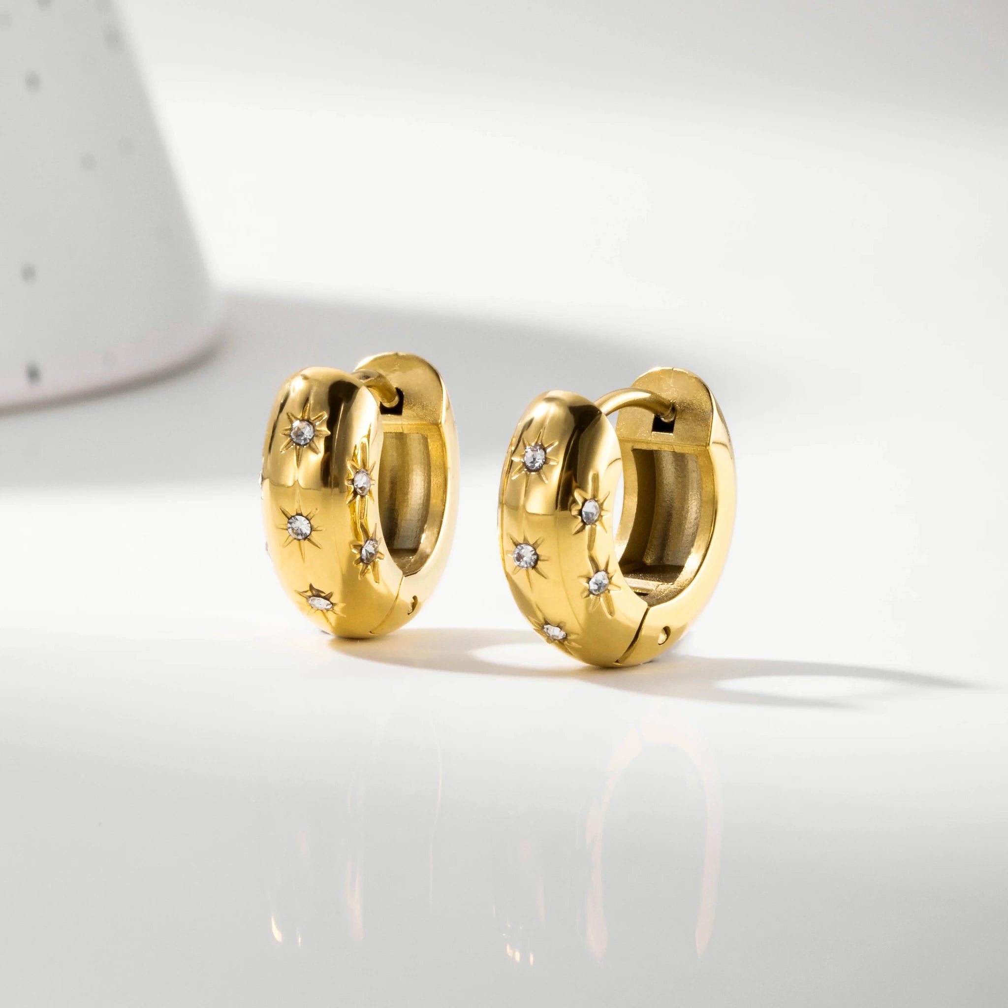 Nova Starburst Huggie Earrings