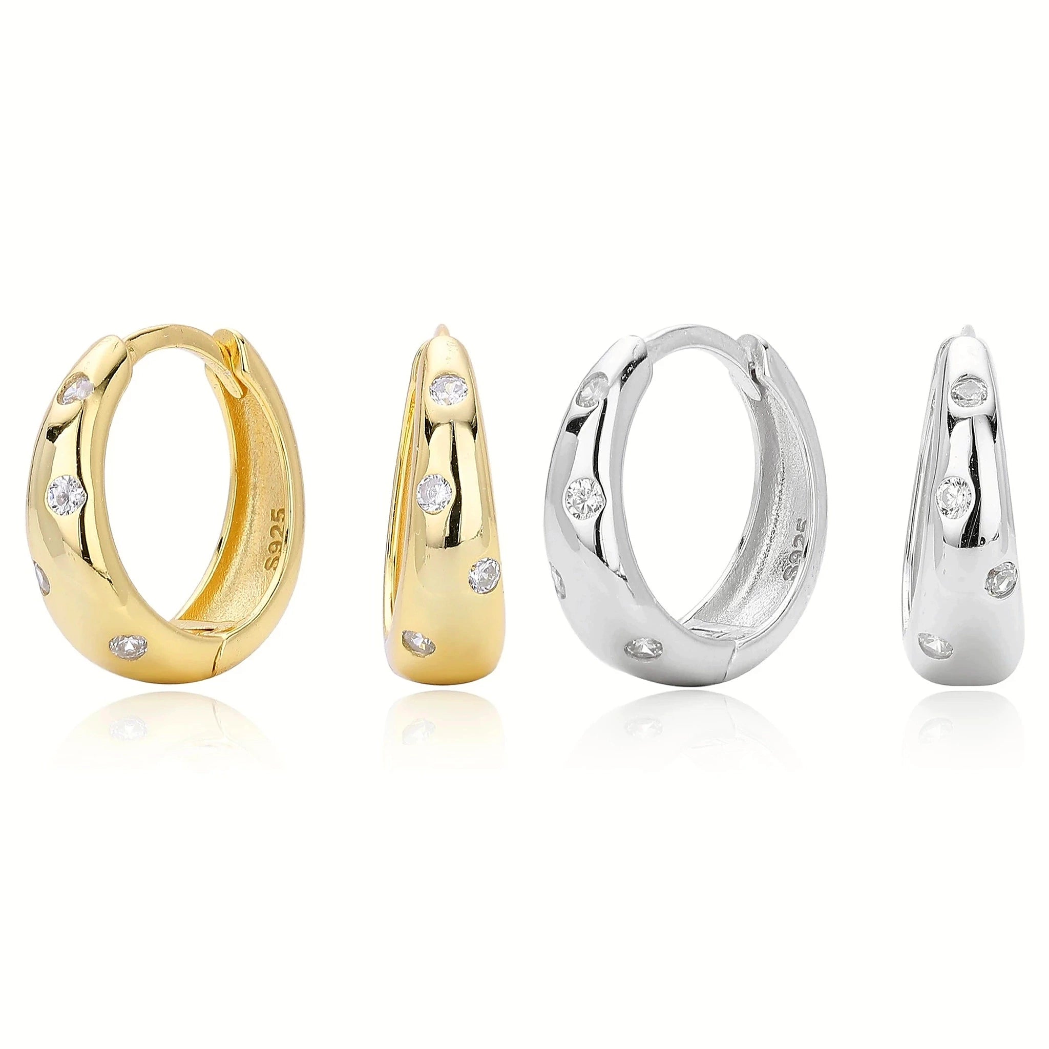 Sora Scatter Huggie Earrings
