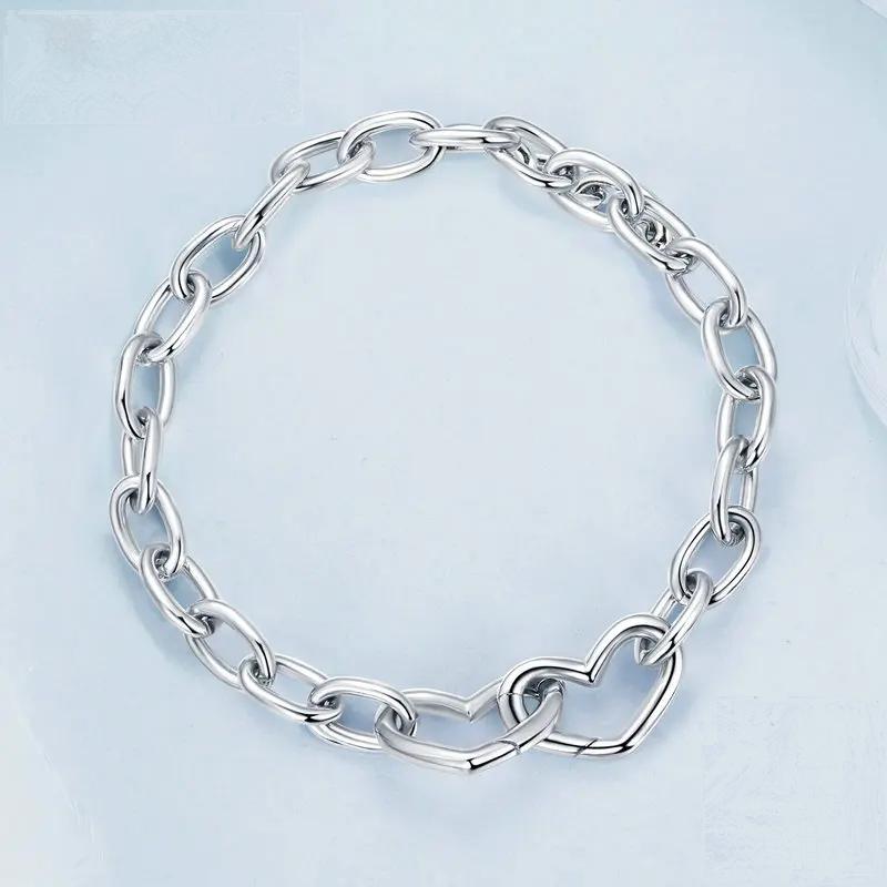 Double Heart Bracelet Silver