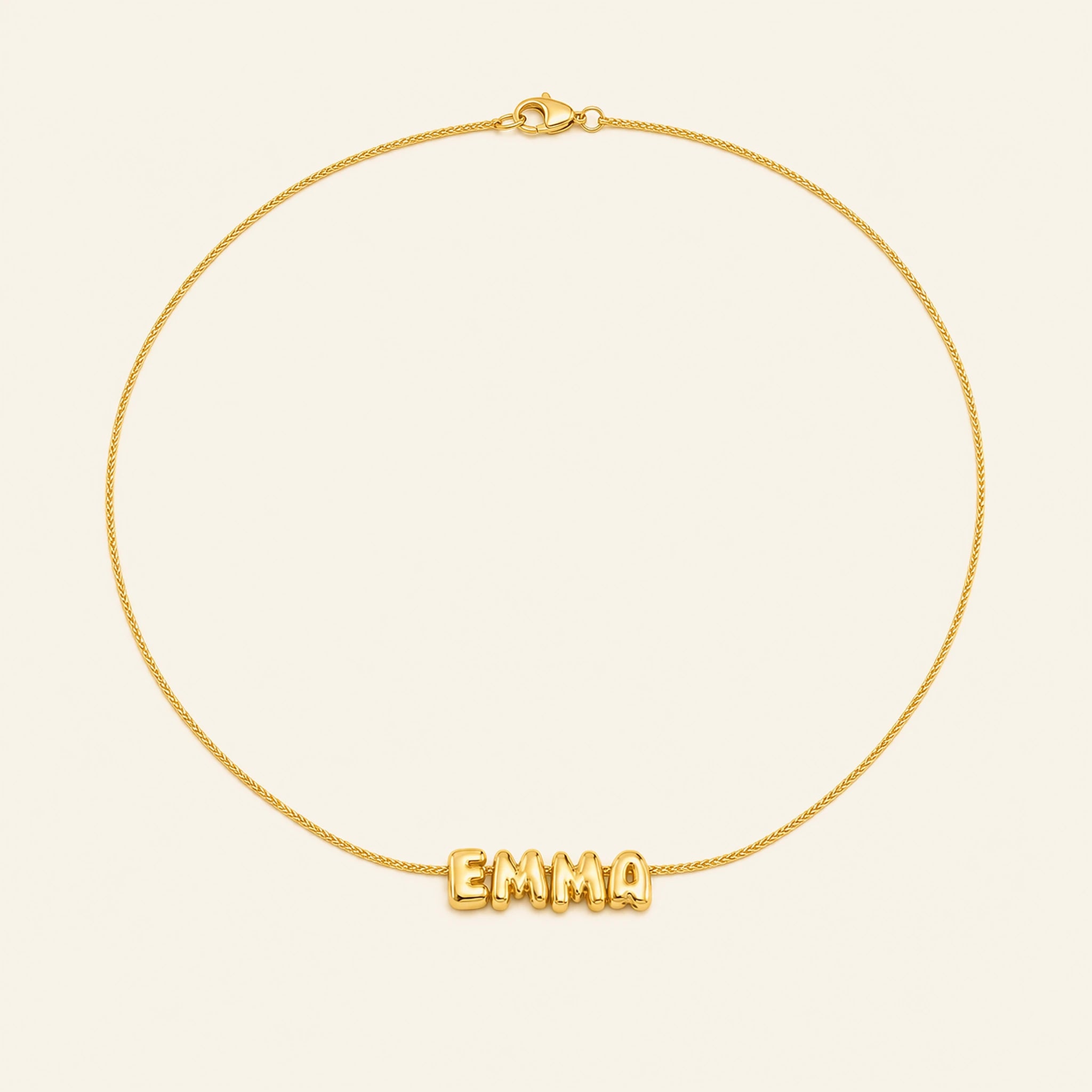 Aria Bubble Name Necklace