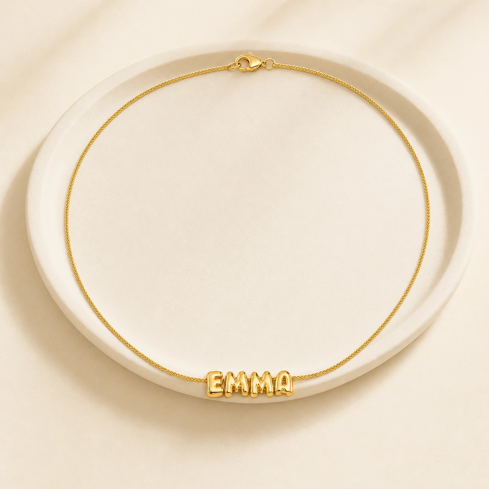 Aria Bubble Name Necklace
