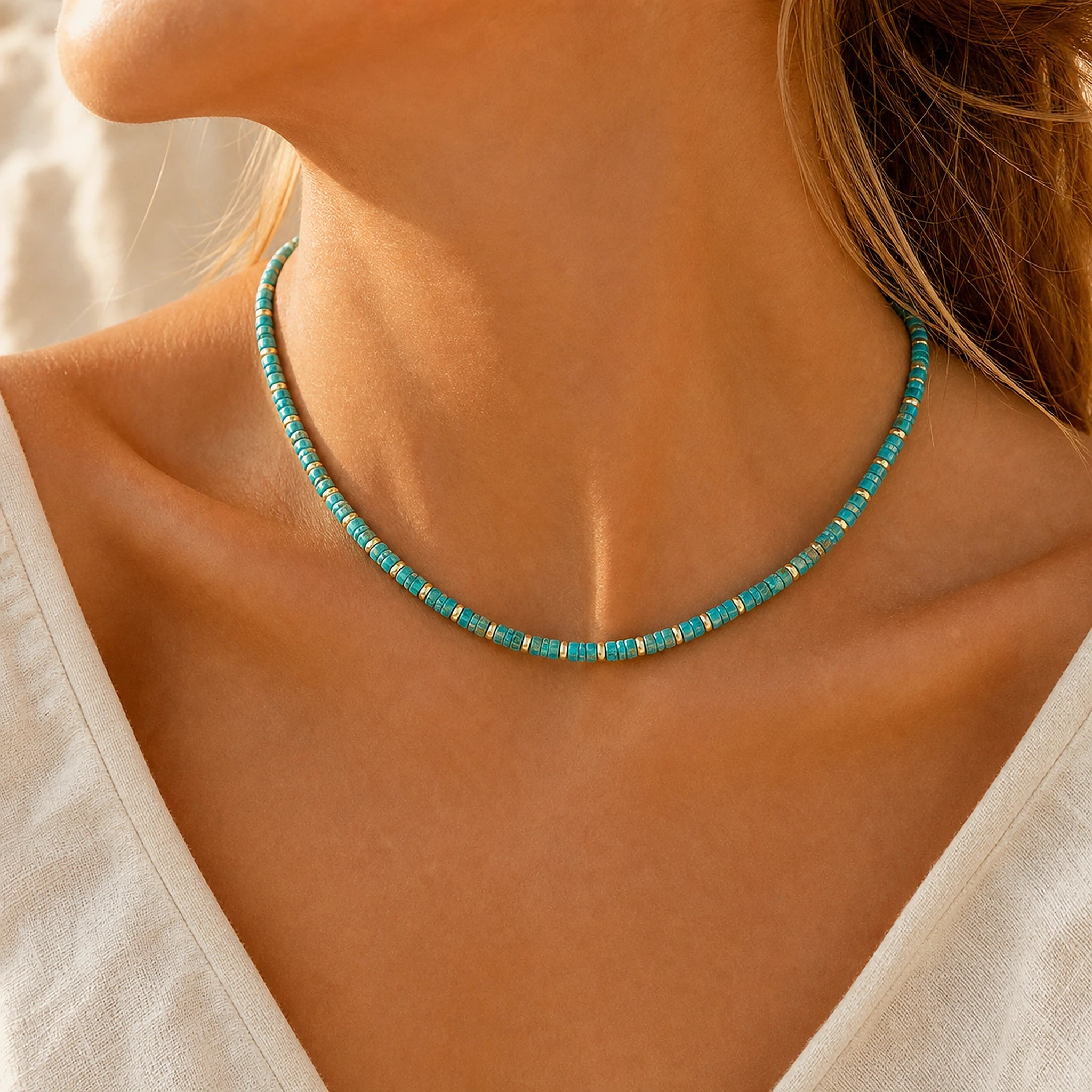 Talia Turquoise Gemstone Choker