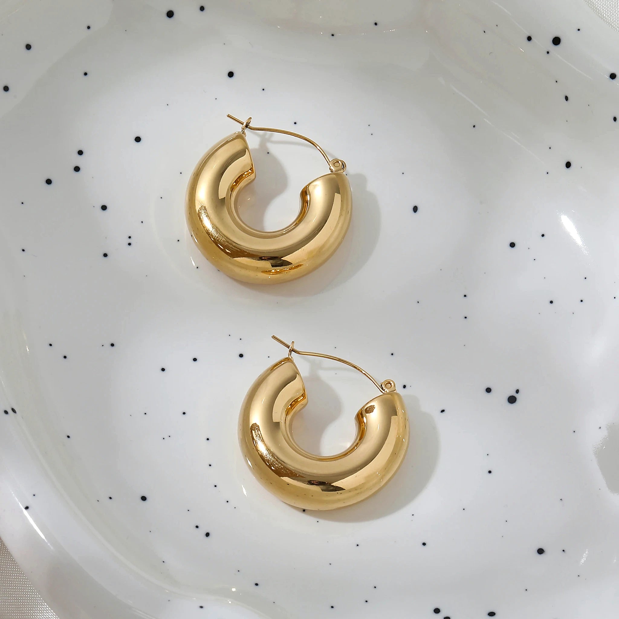 Orla Sculpted Double Hoop Earrings