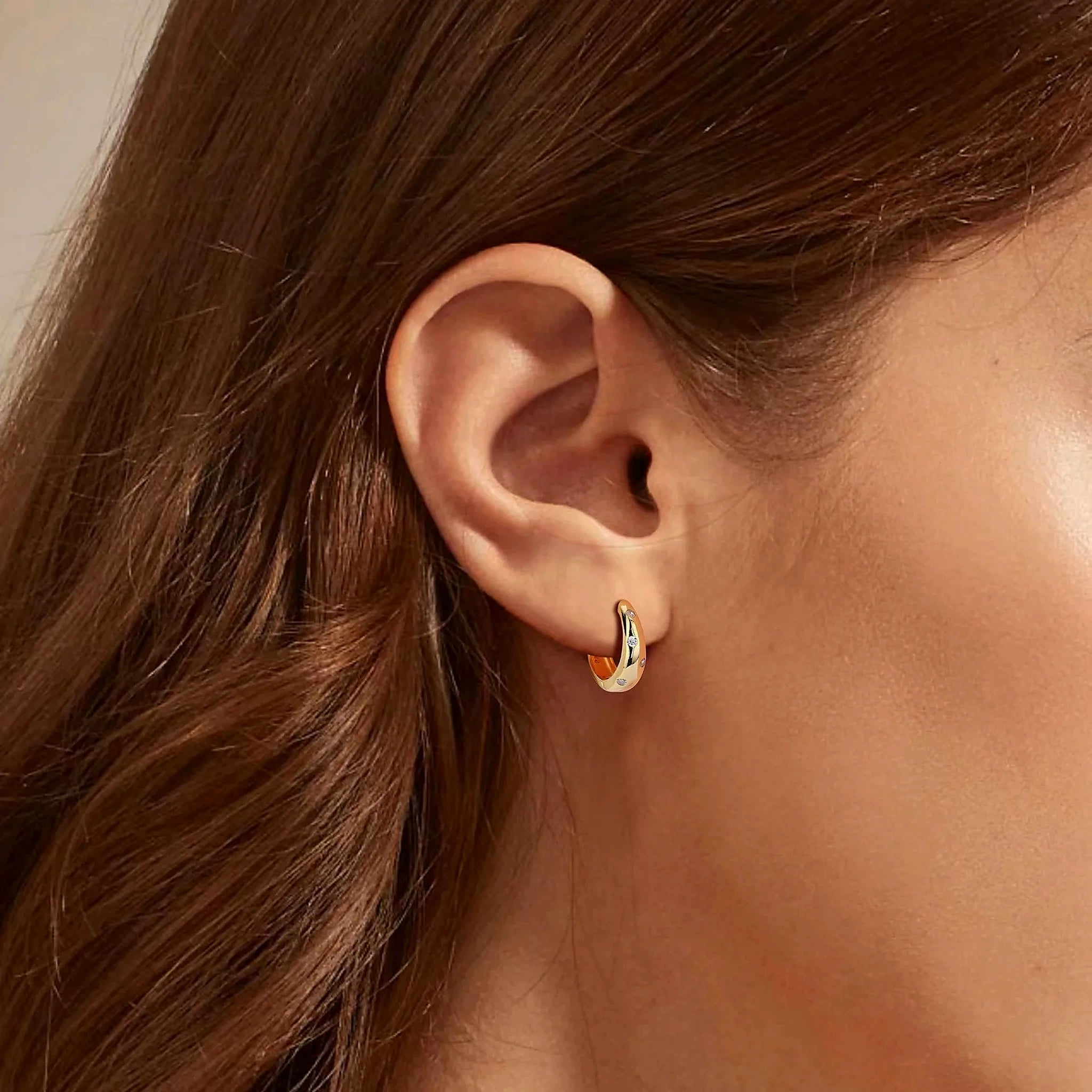 Sora Scatter Huggie Earrings